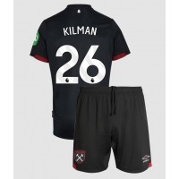 Camiseta West Ham United Max Kilman #26 Segunda Equipación Replica 2024-25 para niños mangas cortas (+ Pantalones cortos)